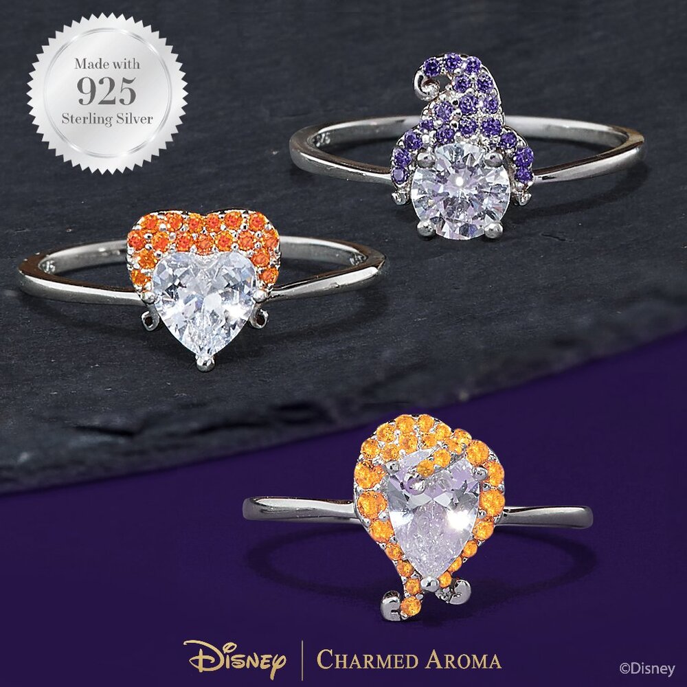 Hocus Pocus Sanderson Sister COMPLETE Ring set of 3 - 925 Sterling Silver RARE!